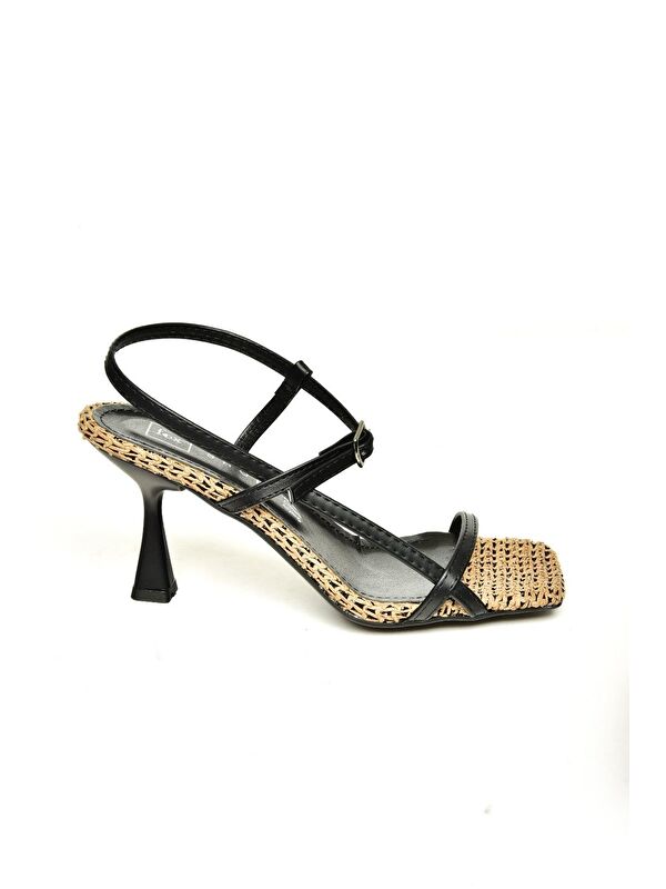 P5188703 Siyah Kadın Topuklu Ayakkabı - Görsel 2