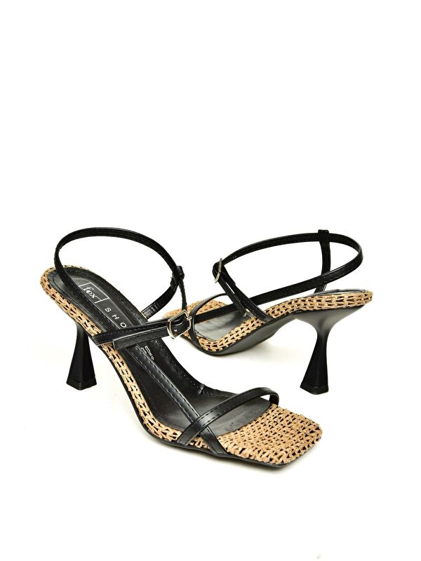 P5188703 Siyah Kadın Topuklu Ayakkabı - Görsel 4