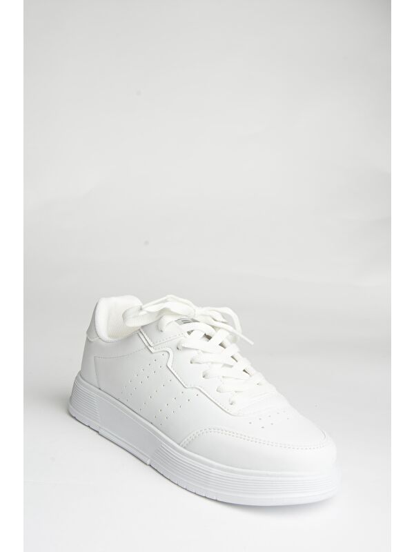 U7020158 Beyaz Kadın Sneakers - Görsel 2