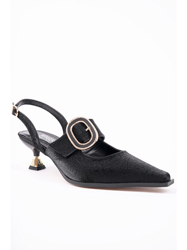 MARİANA Toka Detaylı Kadın Günlük Klasik Topuklu Ayakkabı - Görsel 4