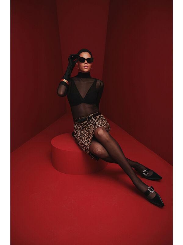 MARİANA Toka Detaylı Kadın Günlük Klasik Topuklu Ayakkabı - Görsel 8