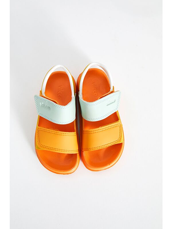 Krixi Hafif Unisex Çocuk Orange Sandalet - Görsel 2
