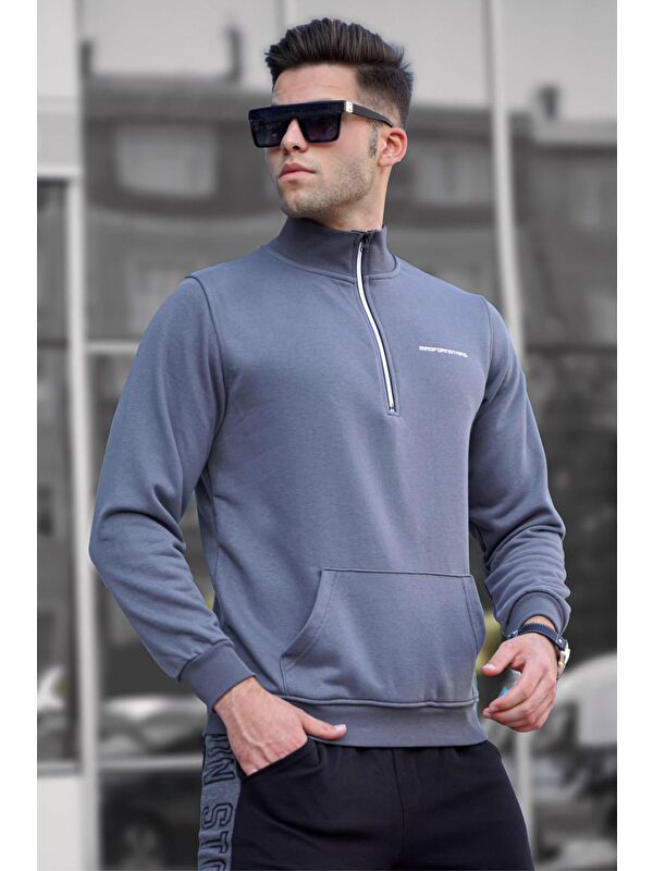 Madmext Füme Erkek Sweatshirt 5300