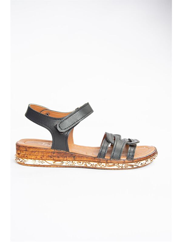 Siyah Kadın Sandalet F288091109 - Görsel 4