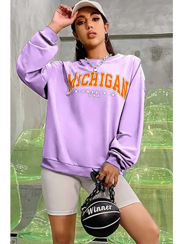 Madmext Lila Sweatshirt Mg785