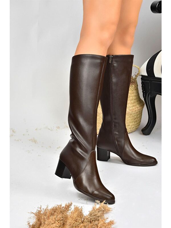 Kahverengi Kadın Çizme A654252709 - Görsel 3