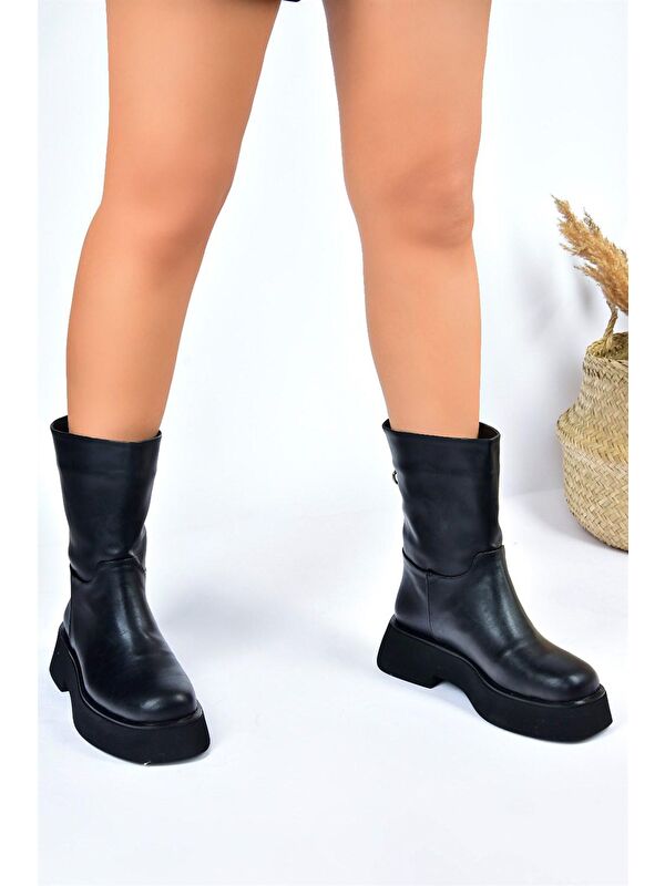 L6100671 Siyah Kadın Bot - Görsel 3