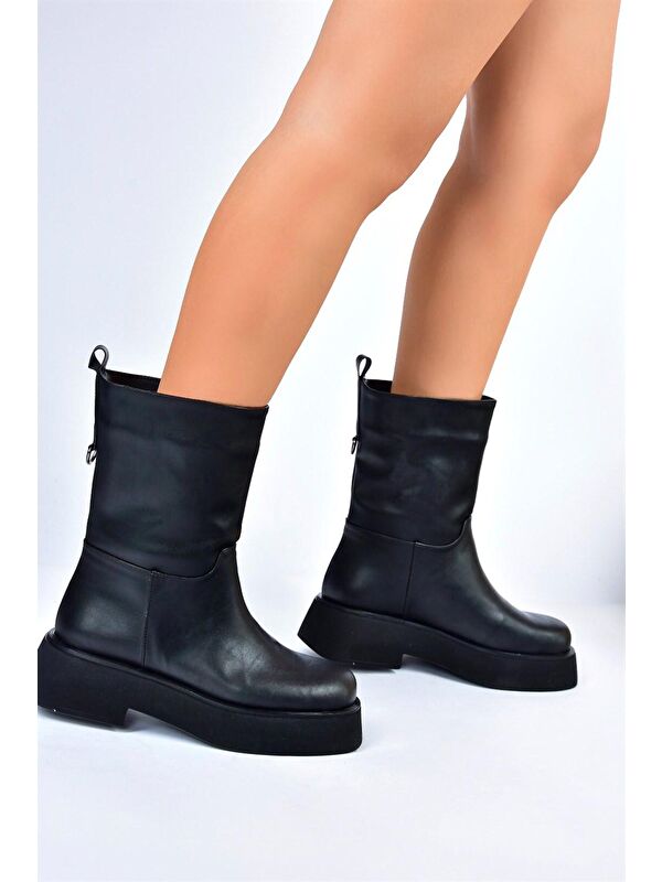 L6100671 Siyah Kadın Bot - Görsel 4