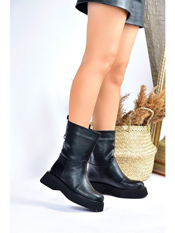 L6100671 Siyah Kadın Bot - Görsel 5
