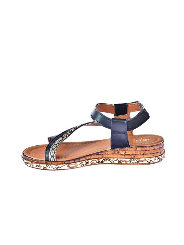 Siyah Kadın Sandalet F288091009 - Görsel 5