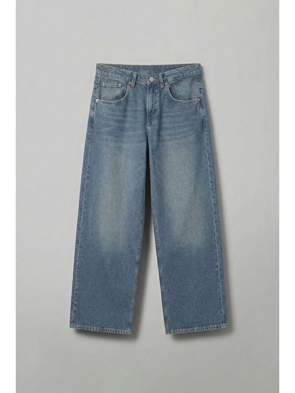 Abluka Online Erkek Süper Baggy Fit Jean Pantolon Soluk Mavi