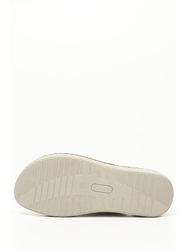 SİYAH Hakiki Deri Kadın Dolgu Günlük Terlik 42340 - Görsel 6