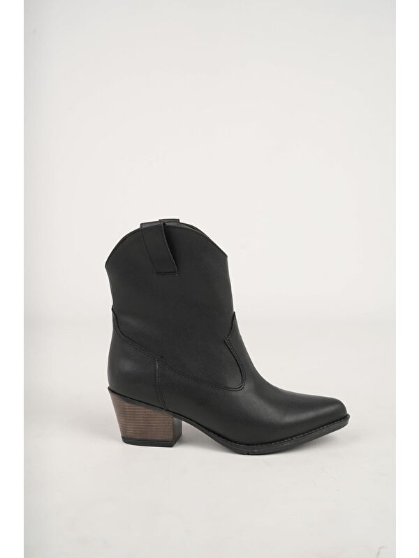 Cowboy Kadın Şık Tarz ve Rahat Kışlık Topuklu Bot - Görsel 4