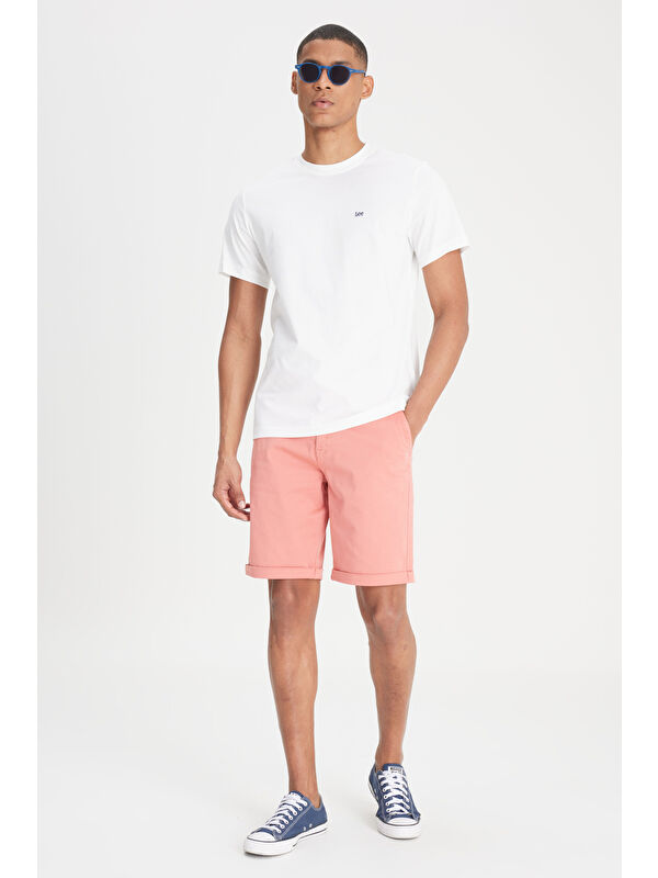 Lee Regular Fit  Normal Bel Kırmızı Şort