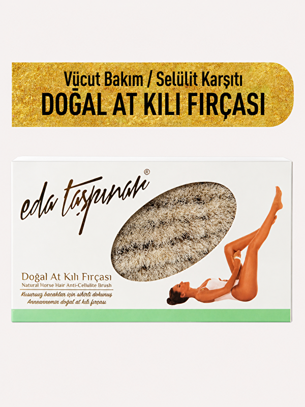 Eda Taşpınar Doğal At Kılı Fırça – Kuru Fırçalama & Pürüzsüz Cilt Görünümü