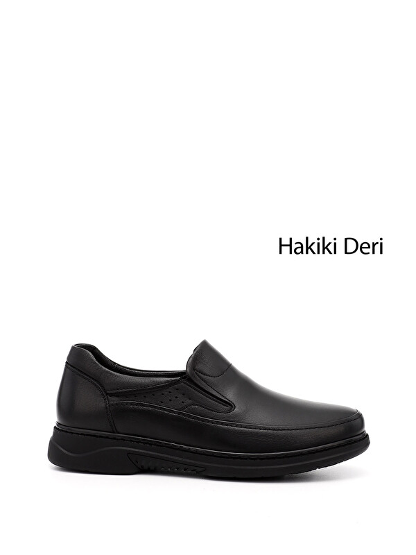 GÖNDERİ(R) Erkek AÇIK SİYAH Hakiki Deri Comfort Ayakkabı