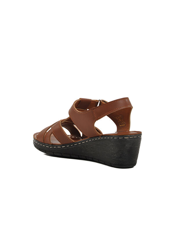 Taba Topuklu Kadın Sandalet 673572 Z - Görsel 5