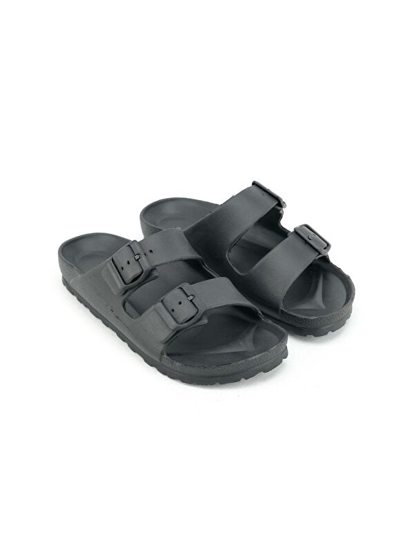 Yazlık Kadın Çift Toka Ayarlanabilir Banyo Bahçe Plaj Havuz Terlik - Görsel 5