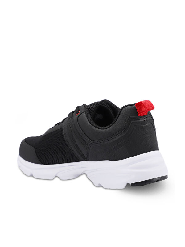 PLANE Büyük Beden Erkek Sneaker Ayakkabı Siyah / Beyaz - Görsel 4