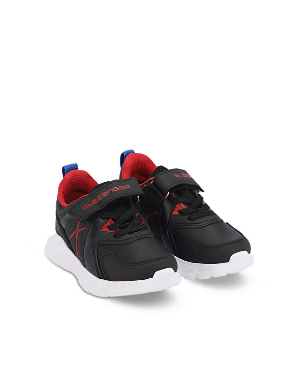 VACATION I Unisex Çocuk Sneaker Ayakkabı Siyah / Kırmızı - Görsel 3