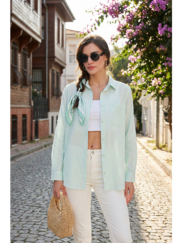 Lela Pamuklu Regular Fit Cepli Gömlek Cf25S16992