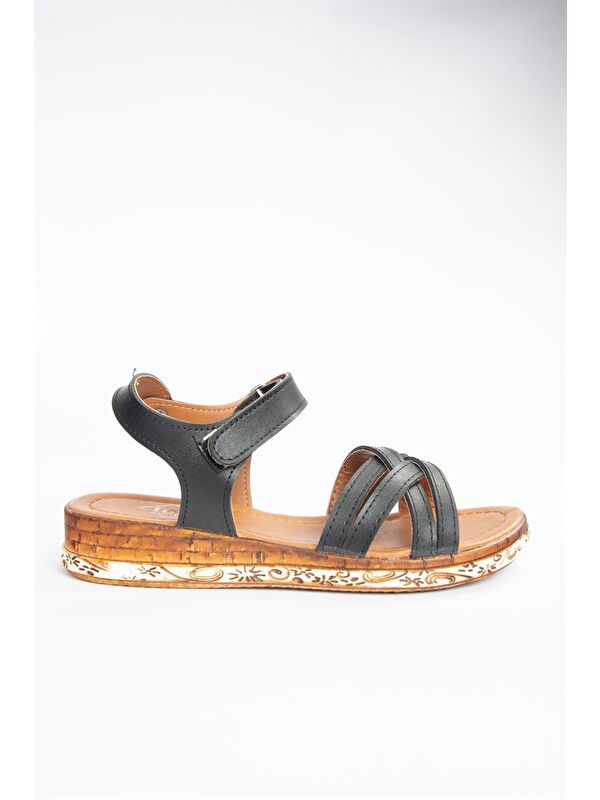 Siyah Kadın Sandalet F288061409 - Görsel 4