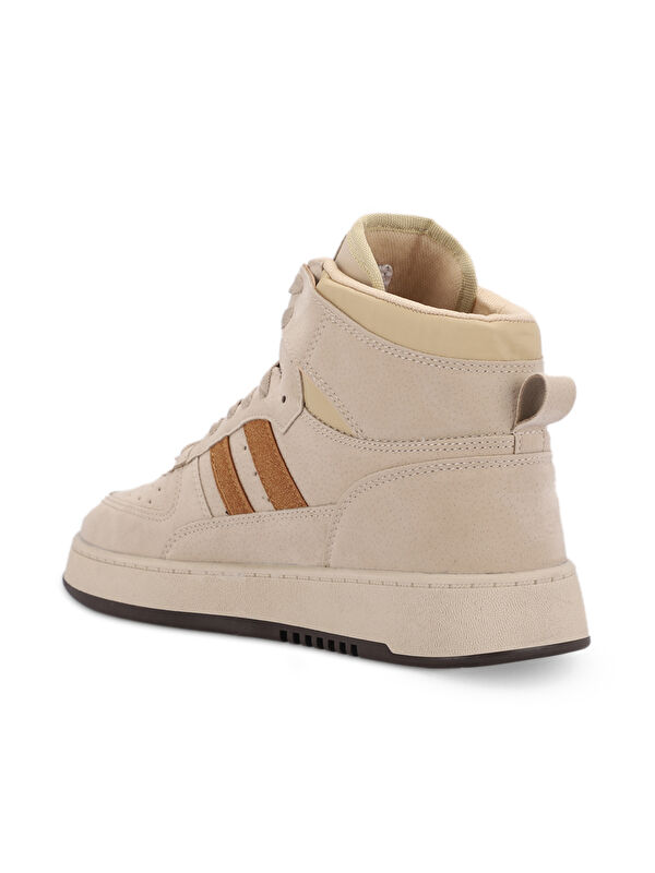 DAPHNE HIGH Erkek Sneaker Ayakkabı Bej / Kahve - Görsel 4