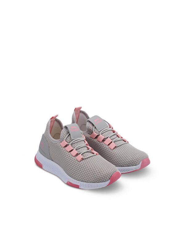 ABENA I Kız Çocuk Gri / Pembe Sneaker - Görsel 3