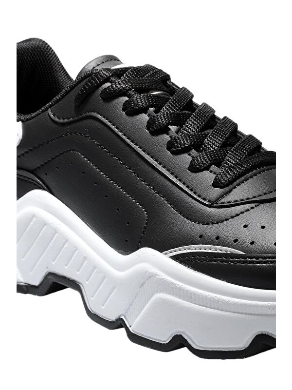 ZALMON Sneaker Kadın Ayakkabı Siyah / Beyaz - Görsel 5