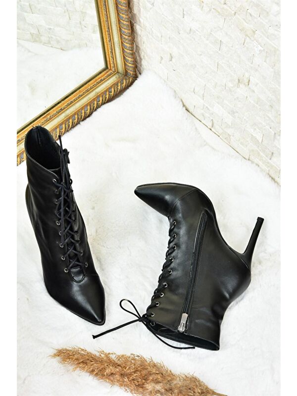 L3724935 Siyah Kadın Bot - Görsel 6