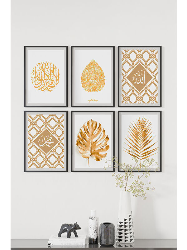Artavessa 6 Parça Çerçeve Görünümlü Mdf Tablo Seti - ART6XPML11-1317