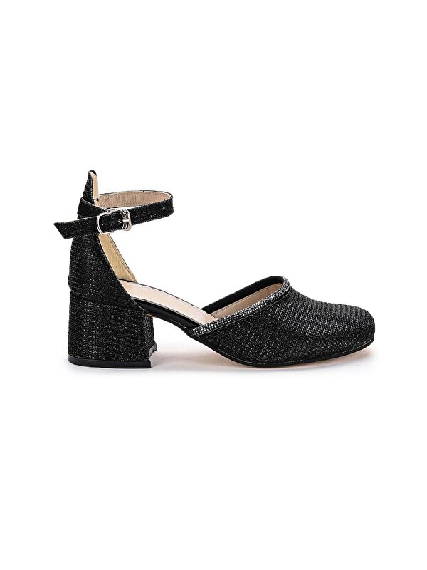 Ressa Çupra Taşlı Kız Çocuk 5 Cm Topuklu Sandalet Abiye Ayakkabı - Görsel 5