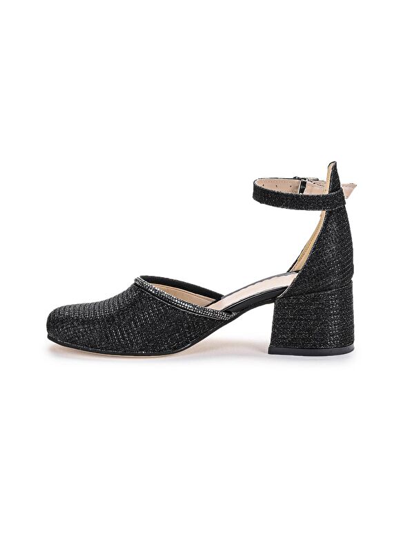 Ressa Çupra Taşlı Kız Çocuk 5 Cm Topuklu Sandalet Abiye Ayakkabı - Görsel 6