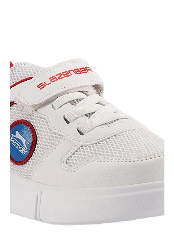 KAVITHA KTN Unisex Çocuk Cırt Cırtlı Beyaz / Kırmızı Sneaker - Görsel 5