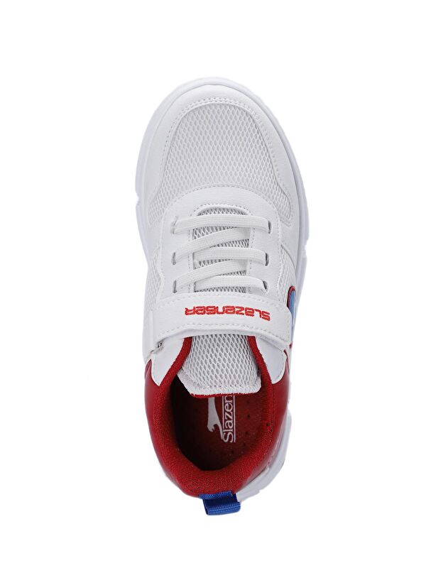 KAVITHA KTN Unisex Çocuk Cırt Cırtlı Beyaz / Kırmızı Sneaker - Görsel 6