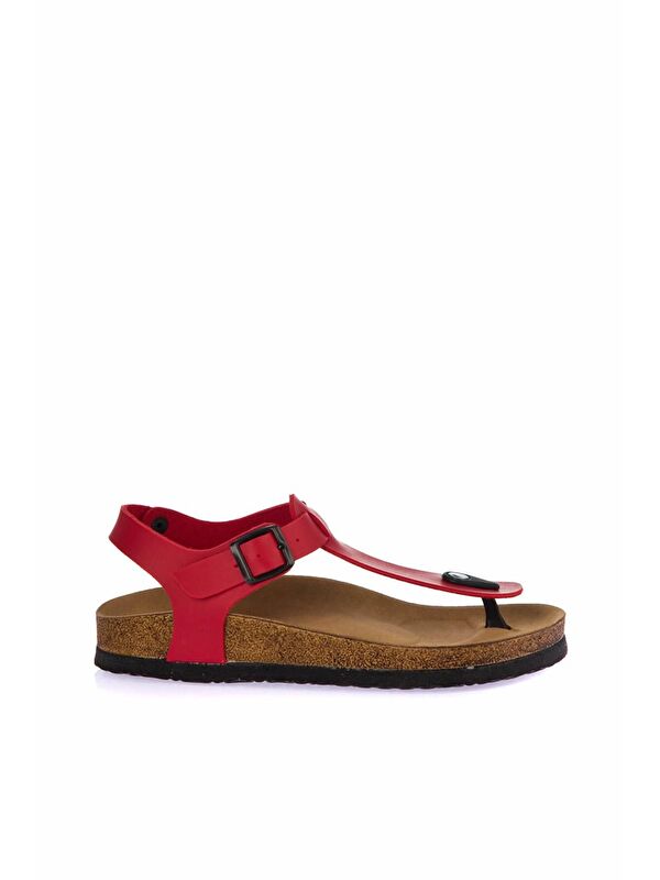 Kırmızı Kadın Sandalet B777805009 - Görsel 3