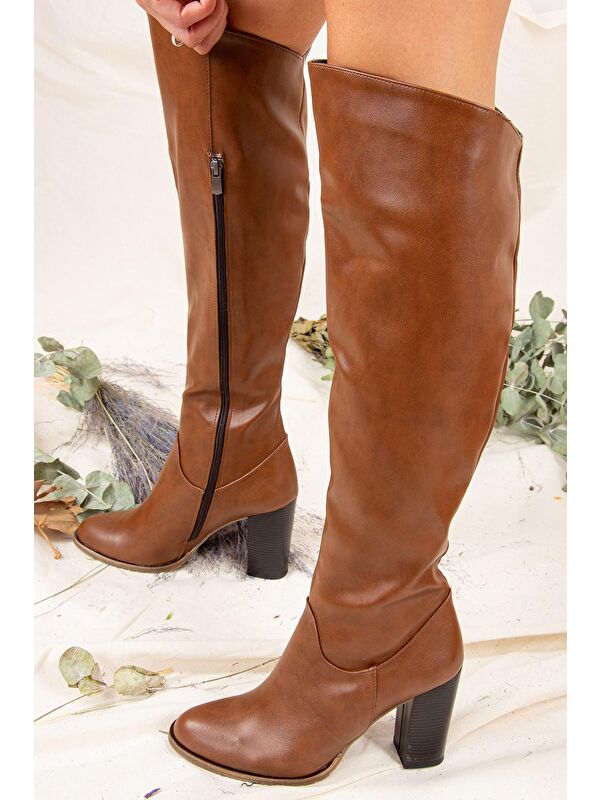 A654018009 Taba Kadın Çizme - Görsel 3