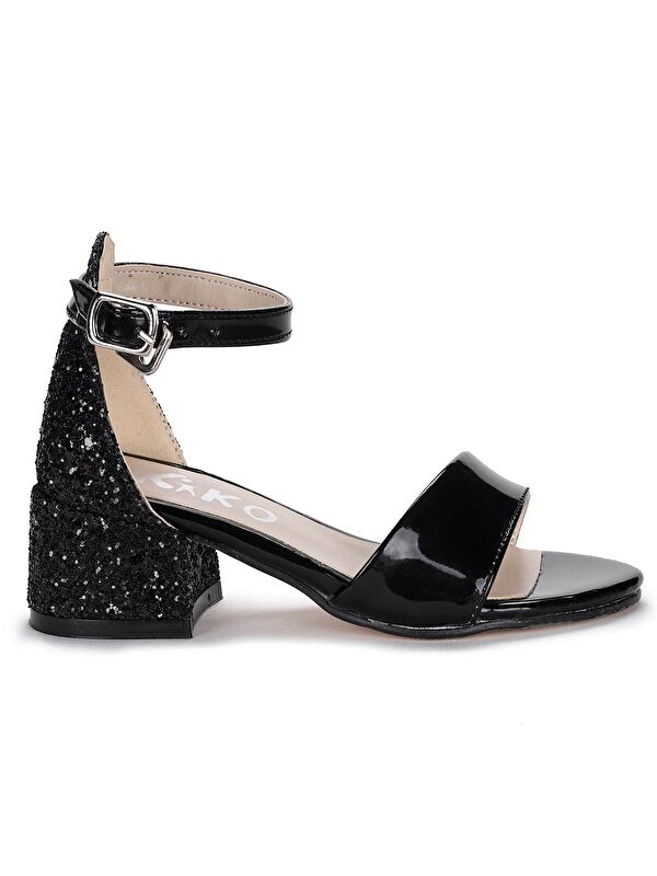 Sheila Ayna Çam Günlük Kız Çocuk 3 Cm Topuklu Sandalet Abiye Ayakkabı - Görsel 5