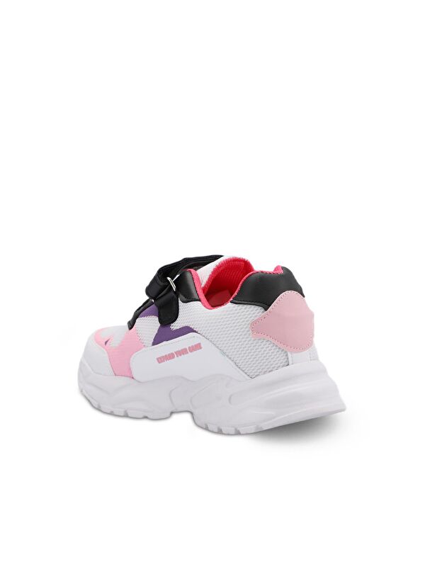 KEKOA IN Kız Çocuk Sneaker Ayakkabı Beyaz / Pembe - Görsel 4