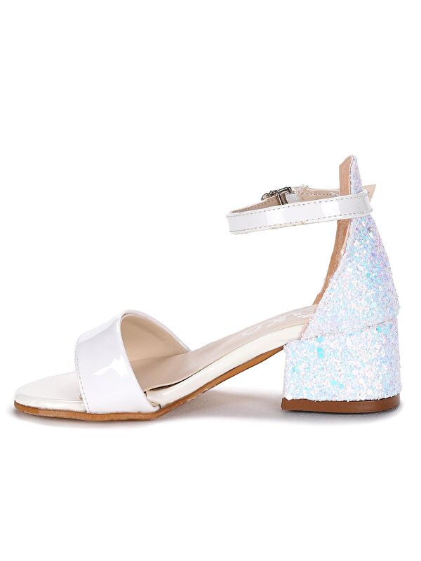 Sheila Ayna Çam Günlük Kız Çocuk 3 Cm Topuklu Sandalet Abiye Ayakkabı - Görsel 6