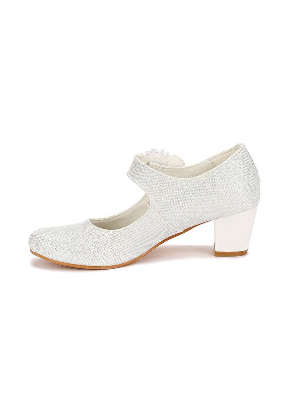 Angelina Kum Simli Günlük Kız Çocuk 4 Cm Topuklu Abiye Ayakkabı - Görsel 6