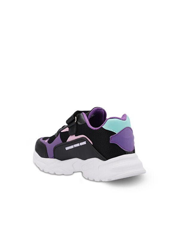 KEKOA IN Kız Çocuk Sneaker Ayakkabı Siyah / Mor - Görsel 4