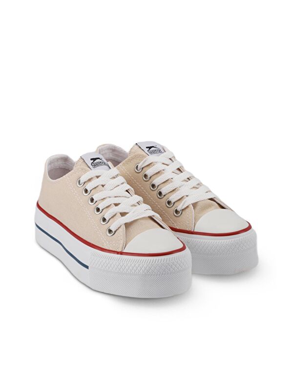 SUPER I Sneaker Kadın Ayakkabı Bej - Görsel 3