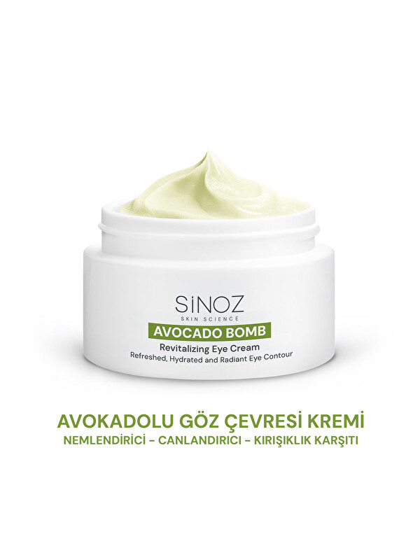 Sinoz Avokado Bomb - Nemlendirici Canlandırıcı Kırışıklık Karşıtı Göz Çevresi Bakım Kremi 15 Ml