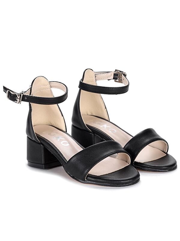 769 Cilt Günlük Kız Çocuk 4 Cm Topuklu Sandalet Ayakkabı - Görsel 4