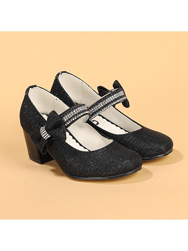 Cameli Çupra Günlük Kız Çocuk 4 Cm Topuklu Abiye Ayakkabı - Görsel 4