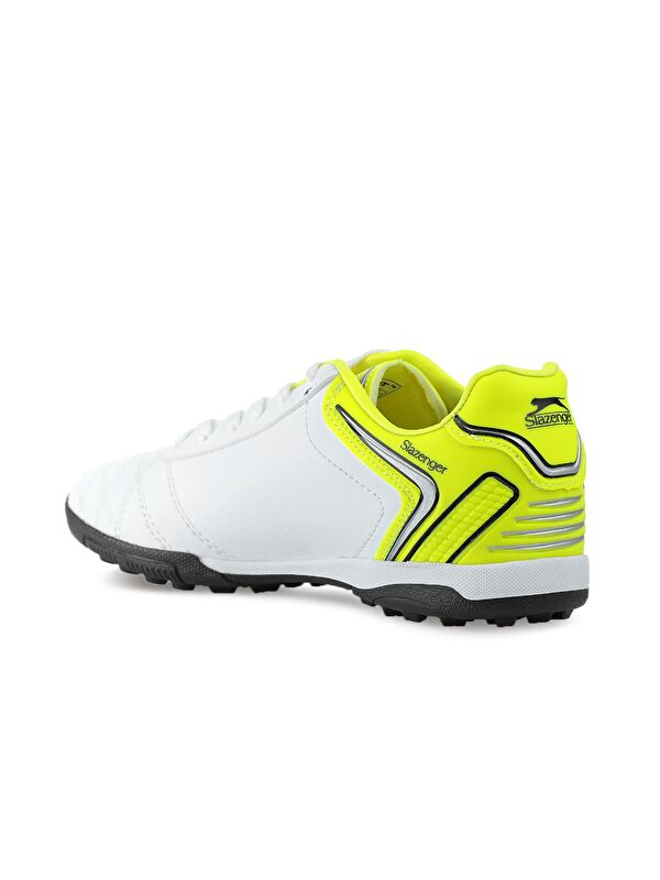 HUGO HS Futbol Erkek Çocuk Halı Saha Ayakkabı Beyaz / Sarı - Görsel 4