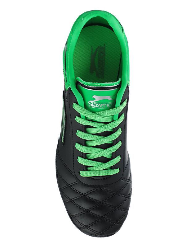 HUGO HS Futbol Erkek Çocuk Halı Saha Ayakkabı Siyah / Yeşil - Görsel 6