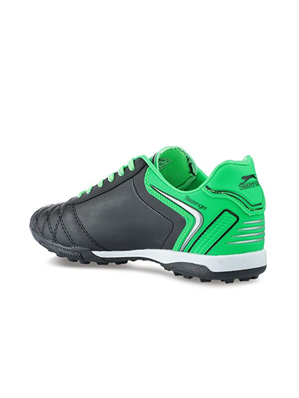 HUGO HS Erkek Halı Saha Siyah / Yeşil Futbol Ayakkabısı - Görsel 4