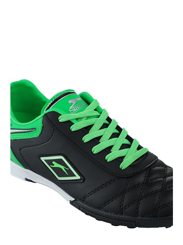 HUGO HS Erkek Halı Saha Siyah / Yeşil Futbol Ayakkabısı - Görsel 5